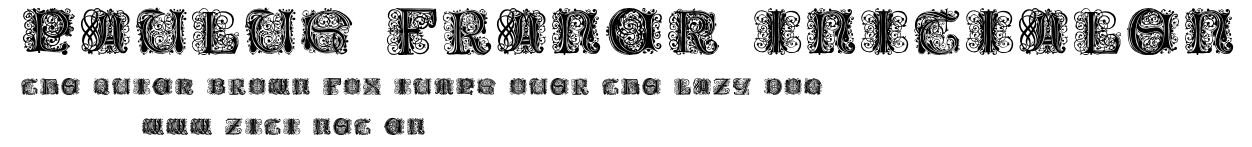 Paulus Franck Initialen.otf字體轉換器圖片