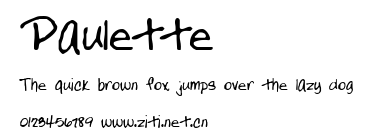 Paulette.ttf字體轉換器圖片