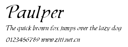 Paulper.ttf字體轉換器圖片
