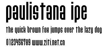 Paulistana Ipe.ttf字體轉換器圖片