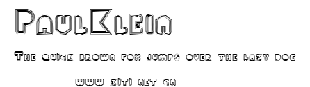 PaulKlein.ttf字體轉換器圖片