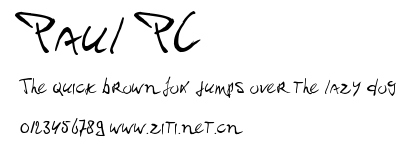 Paul PC.ttf字體轉換器圖片
