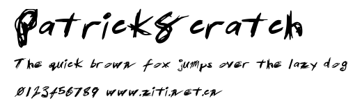 PatrickScratch.ttf字體轉換器圖片