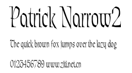 Patrick Narrow2.ttf字體轉換器圖片