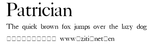 Patrician.ttf字體轉換器圖片