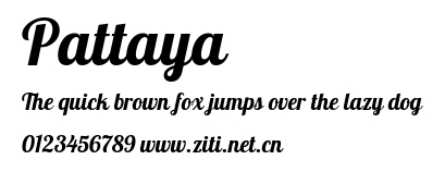 Pattaya.ttf字體轉換器圖片