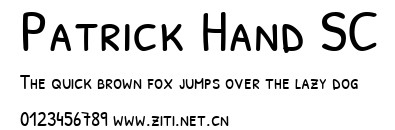 Patrick Hand SC.ttf字體轉換器圖片
