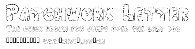 Patchwork Letter.ttf字體轉換器圖片