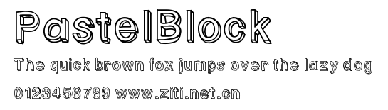 PastelBlock.ttf字體轉換器圖片