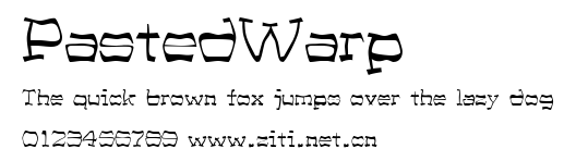 PastedWarp.ttf字體轉換器圖片