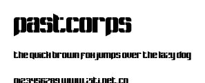 Pastcorps.ttf字體轉換器圖片