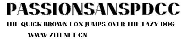 PassionSansPDcc.ttf字體轉換器圖片
