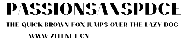 PassionSansPDce.ttf字體轉換器圖片