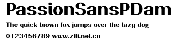PassionSansPDam.ttf字體轉換器圖片