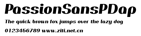 PassionSansPDap.ttf字體轉換器圖片
