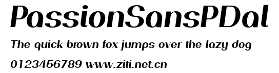 PassionSansPDal.ttf字體轉換器圖片