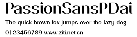 PassionSansPDai.ttf字體轉換器圖片