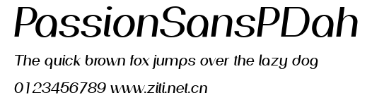 PassionSansPDah.ttf字體轉換器圖片