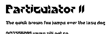 Particulator II.ttf字體轉換器圖片