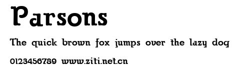 Parsons.ttf字體轉換器圖片