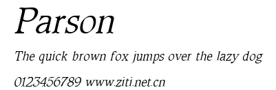 Parson.ttf字體轉換器圖片