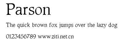 Parson.ttf字體轉換器圖片