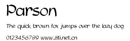 Parson.ttf字體轉換器圖片