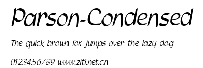 Parson-Condensed.ttf字體轉換器圖片