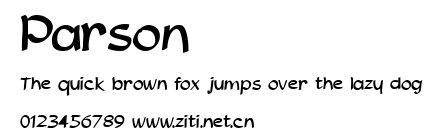 Parson.ttf字體轉換器圖片