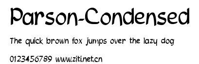 Parson-Condensed.ttf字體轉換器圖片