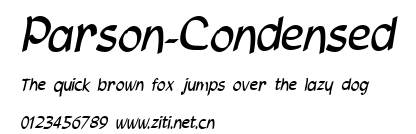 Parson-Condensed.ttf字體轉換器圖片