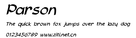 Parson.ttf字體轉換器圖片