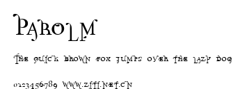 Parolm.ttf字體轉換器圖片
