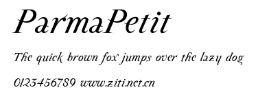 ParmaPetit.ttf字體轉換器圖片