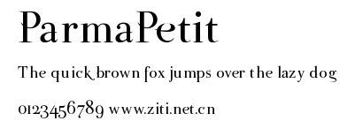 ParmaPetit.ttf字體轉換器圖片