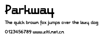 Parkway.ttf字體轉換器圖片