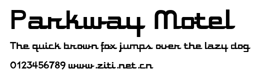 Parkway Motel.ttf字體轉換器圖片