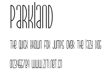 Parkland.ttf字體轉換器圖片