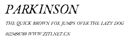 Parkinson.ttf字體轉換器圖片