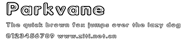 Parkvane.ttf字體轉換器圖片