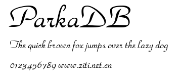 ParkaDB.ttf字體轉換器圖片