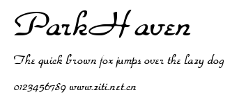 ParkHaven.ttf字體轉換器圖片