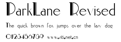 ParkLane Revised.ttf字體轉換器圖片