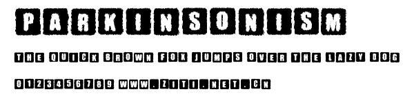 Parkinsonism.ttf字體轉換器圖片