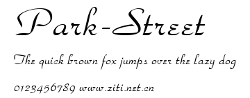 Park-Street.ttf字體轉換器圖片