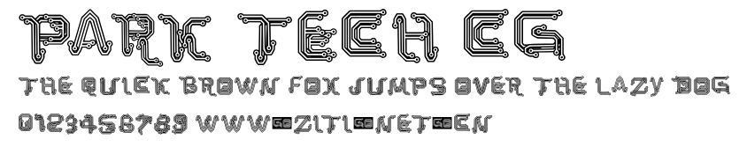 Park Tech CG.ttf字體轉換器圖片