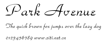 Park Avenue.ttf字體轉換器圖片
