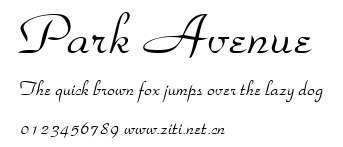 Park Avenue.ttf字體轉換器圖片