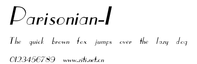 Parisonian-I.ttf字體轉換器圖片