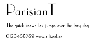 ParisianT.ttf字體轉換器圖片